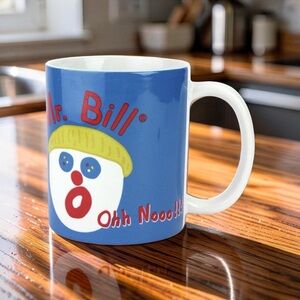 Oh No Mr Bill! Blue White Red Mug Classic Coffee Tea Warm Beverages